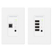 USB over Ethernet Network Endpoint Wall Plate with Routing, Avilable for Local or Remote use, and in Black or white